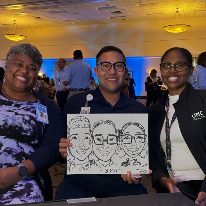 UNC Healthcare Live Caricatures