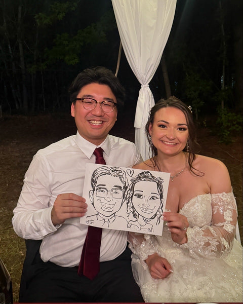 Wedding Reception Strolling Speed Sketcher Caricatures