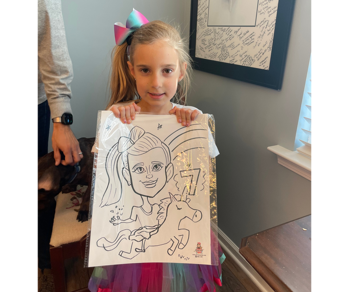 7th Birthday Party Caricatures