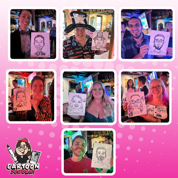 Pirate Themed 50th Birthday Party Caricatures - Raleigh, NC