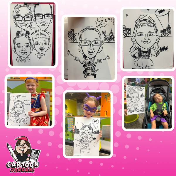 Live Super Hero Caricatures - Made 4 Me - Marbles Museum