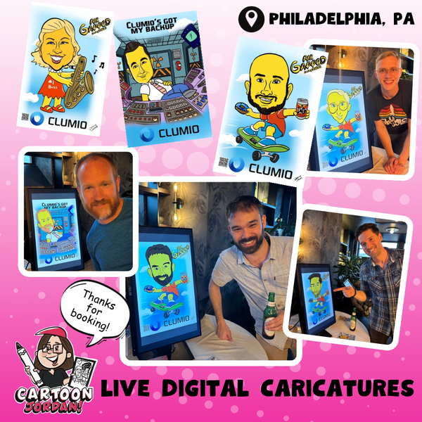 Simpsons Themed Live Digital Caricatures - Philadelphia, PA