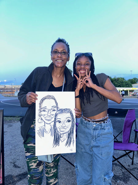 Groove ‘n Glide No Skips Caricatures - Raleigh, NC