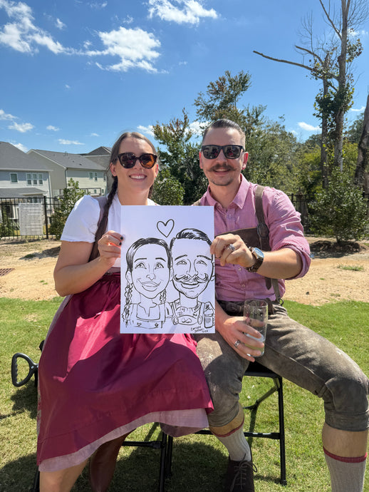 Blackbird Brewery Oktoberfest Caricatures