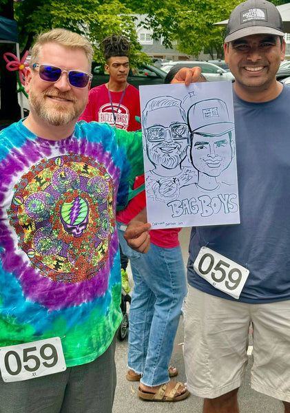 Haven House Cornhole Tournament Caricatures - Raleigh, NC