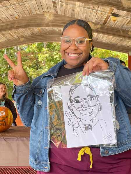 QC Labs Fall Party Caricatures
