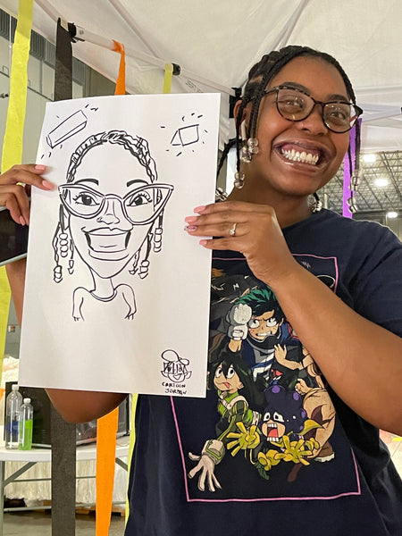 Nugget Comfort Halloween Party Caricatures