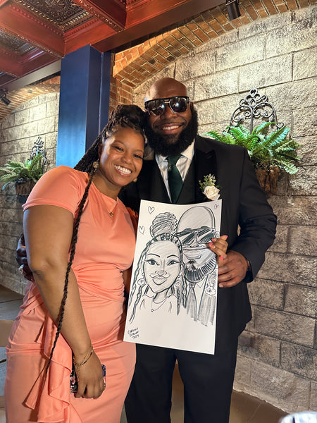 Live Wedding Caricatures - Angier, NC