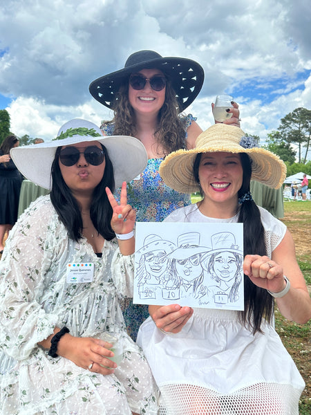 Live Speed Sketcher Caricatures - Bocce Ball Tournament - Chapel Hill, NC