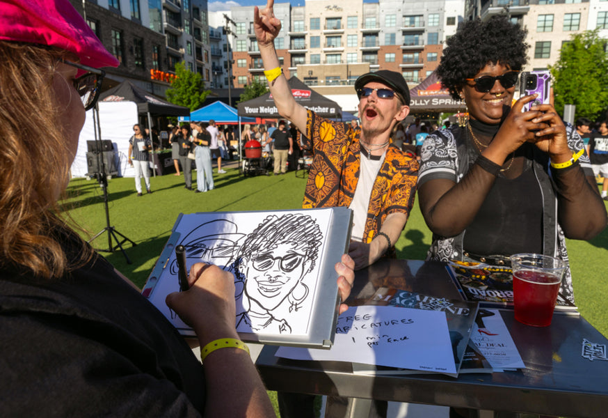 Cary Magazine Maggy Awards Speed Sketcher Caricatures