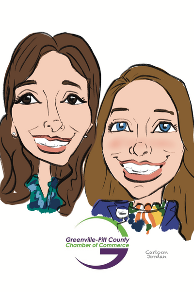 Greenville-Pitt Chamber of Commerce Educators Dinner Digital Caricatures