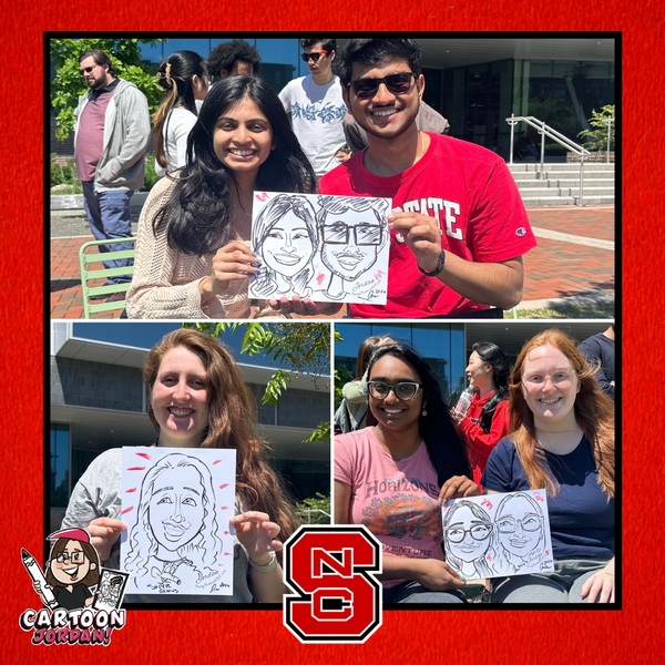 NC State Caricatures - Last Day of Classes - Engineering