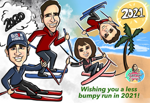 Custom Cartoon Holiday Card Design
